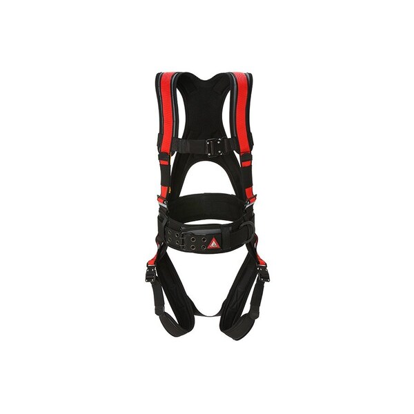Super Anchor Safety Small - Gray Frame/Red Webbing Deluxe Full Body Harness 6101-GRS - main